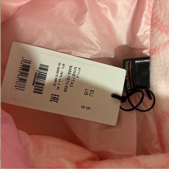 LoveShackFancy Bogner Fire + Ice Pink Bow Fleece Jacket - Picture 7 of 8